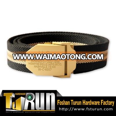 Automatic buckle high quality Men's canvas webbing belt