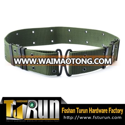 100% Nylon Tan Color Military Tactical Belt With Alloy Buckle