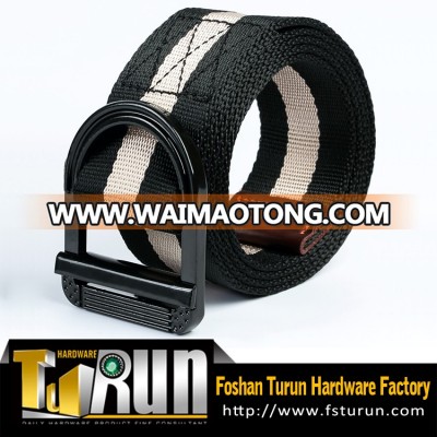 Outdoor Tactical Nylon belt with heavy duty belt buckle