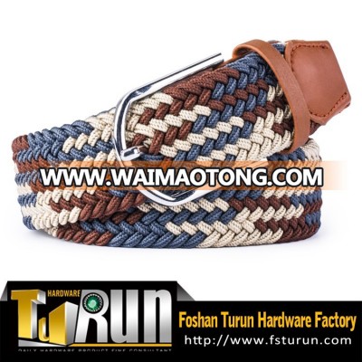 Custom western braided belt fabric belt